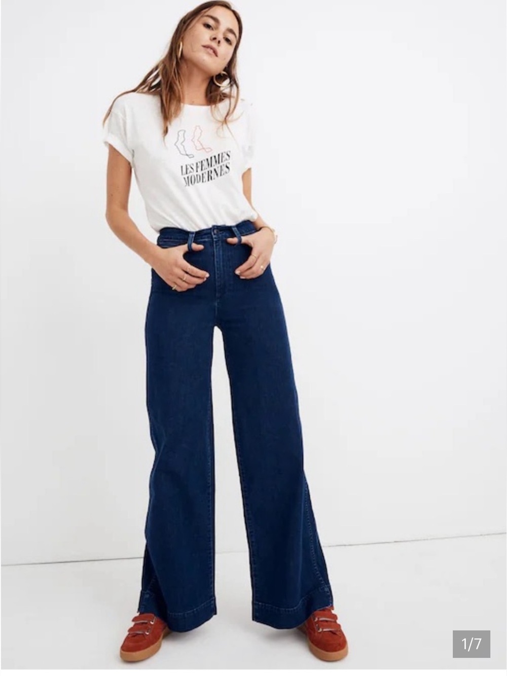 NWT Madewell Emmett Wide Leg High-Rise Women’s Jeans W33